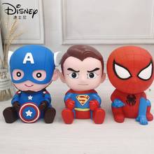 Disney Marvel Cartoon Spiderman Batman Iron Man Captain America Action Figure Piggy Banks Coin Bank Pape Christmas Birthday Toys 2024 - buy cheap