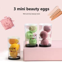 MAANGE 3PC Makeup Foundation Sponge Makeup Cosmetic puff Powder Soft Peach Shape Beauty Cosmetic Make Up Sponge Beauty Tools 2024 - buy cheap