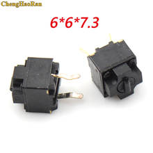 Chenghaoran micro botão original, micro interruptor quadrado com 5 peças, 10 peças, manchas pretas de microsoft, 2 pinos, 2 pés 2024 - compre barato