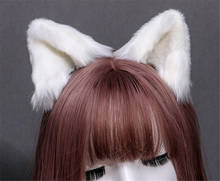 Hand-made cat ears cos simulation animal ears cat ears ear clip KC cute stuffed animal ears hairwear   C355 2024 - buy cheap