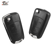 DANDKEY  2/3 Butoons Uncut Folding Flip Remote Key Case Shell Fob For Vauxhall / Opel / Astra H / Corsa D / Vectra C / Zafira 2024 - buy cheap