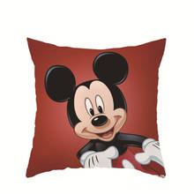 Red Disney Mickey Mouse Minnie  Pillowcases Home Textile Black White Couple Pillow Cover Decorative Pillows Case Living Room 2024 - buy cheap