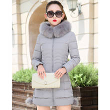 2019 Faux Fur Parkas Women Down Jacket Plus Size Womens Parkas Thicken Outerwear hooded Winter Coat Female Jacket Cotton padded 2024 - buy cheap