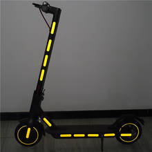 Adesivos refletivos para scooter elétrica, xiaomi mijia m365/pro scooter, noite, segurança, partes de scooter, acessórios m365 2024 - compre barato