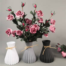 Modern Plastic Vases European Anti-Ceramic Flower Vase Wedding Decorations Rattan-Like Unbreakable Simplicity Basket Arrangement 2024 - buy cheap