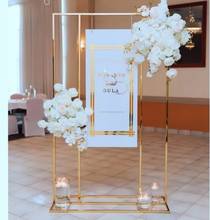 Artificial Flower Display Iron Arch Billboard Sign Balloon Shelf Wedding Birthday Party Backdrops Frame Background Metal Rack 2024 - buy cheap