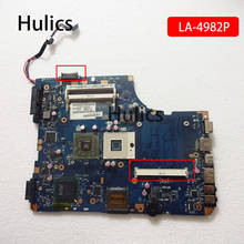 Hulics оригинальная материнская плата для ноутбука DDR3 K000086430 K000086470 KSWAA LA-4982P для Toshiba L500 L505 L550 L555 2024 - купить недорого