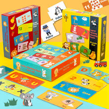 Rompecabezas Montessori con números de madera para niños, puzles educativos con letras del alfabeto, material a juego 2024 - compra barato