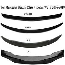 Carbon Fiber Rear Trunk Spoiler  For Mercedes Benz E- Class W213 2016 2017 2018 2019 R AMG RT Veath Style 2024 - buy cheap