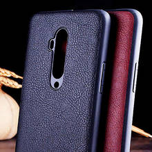 Funda para oneplus 7t pro funda de cuero Vintage de lujo coque con TPU suave + funda dura para oneplus 7t pro funda capa 2024 - compra barato