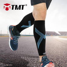 TMT 2 шт. Компрессионные рукава для баскетбола, волейбола, мужские эластичные гетры для велоспорта, для бега, футбола, спорта, ног, рукава 2024 - купить недорого