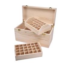 44 Slots Wooden Storage Box Essential Oil Box 2 Layers Solid Wood Essential Oil Packaging Box Storage Case Organizer Holder 2024 - buy cheap