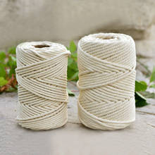 Gardenia Rope Natural Cotton Rope Cotton Rope Material Tapestry Weaving Line Diy Hand-woven Rope Binding Macrame Cord string 2024 - buy cheap