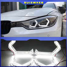 4Pcs LED M4 Estilo Angel Eyes Halo Anéis Car Light Luzes de Circulação DRL Para BMW X3 E83 F25 X5 E70 F15 F85 X6 E71 E72 Z4 E85 E86 E89 2024 - compre barato