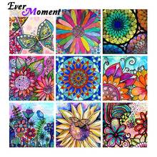 Ever Moment Diamond Painting Diamond Display Colorful Floral Plant Wall Art Decoration Artwork Mosaic Resin Drill ASF2267 2024 - buy cheap