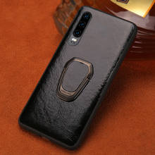 Genuine Cowhide Leather Magnetic Kickstand phone case for Huawei P30 Lite Mate 20 P20 P40 Pro Cover For Honor 20 Pro 10 10i 8X 2024 - buy cheap