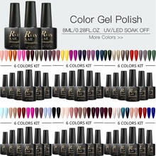 RBAN NAIL Nail Gel Polish Set 6/7PCS Kit Semi Permanent Soak Off  Matte Top Coat Manicure Hybrid Nail Art Gel Varnish 2024 - buy cheap