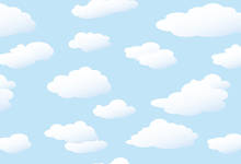 7x5FT красивый абстрактный светильник голубое небо белые облака мультфильм пользовательские фото студия фон виниловый 220 см X 150 см 2024 - купить недорого