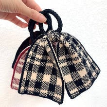 New Pattern Adorable Plaid Hair Rope Ponytail Holders Rubber Band Kawaii Japan Hair Ties Gum Elastic Hair Bands For Girl Women 2024 - buy cheap