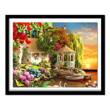 Full Square/Round Drill 5D DIY Diamond Painting "Garden & house" Embroidery Cross Stitch  Home Decor Gift A01696 2024 - buy cheap