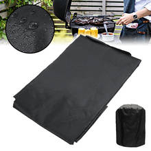 1pcs Mayitr Black Round Waterproof Dust BBQ Grill Cover Outdoor Garden Patio Barbecue Protector Covers 2024 - buy cheap