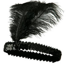 Ecoparty-disfraz de los 20s, diadema de plumas, collar de perlas, guantes, soporte para cigarrillos 2024 - compra barato