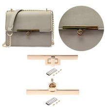 THINKTHENDO New Bag Accessories Metal Clasp Turn Locks Twist Lock for DIY Handbag Craft Bag Purse Hardware Elegant Gold 2024 - buy cheap