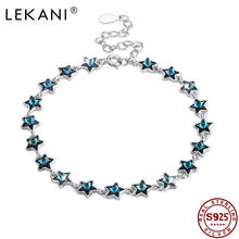 LEKANI-pulsera ajustable de Plata de Ley 925 con adornos de cristales de Austria Cast of Stars, joyería fina, gran oferta, 2021 2024 - compra barato
