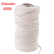 4mm Cotton Macrame Rope for Plant Hangers Wall Hangings DIY Crafts 2024 - buy cheap