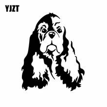 YJZT 12.8X15.9CM Cavalier Cocker Spaniel Dog Car Sticker Vinyl Decal Car Window Decor Black/Silver C24-1353 2024 - buy cheap