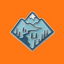 Outdoor Snow Mountain Forest  Enamel Pins Cute Metal Cartoon Brooch Backpack Hat Bag Collar Lapel Badges Women Fashion Jewelrys 2024 - buy cheap