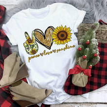 Camiseta feminina com estampa gráfica, camiseta de mangas curtas, gola redonda, roupa de natal, harajuku 2024 - compre barato