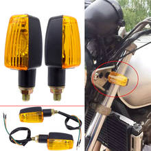 JIUWAN-minibombilla LED intermitente para motocicleta, 2 uds., ámbar, Universal, para Honda, Kawasaki, Suzuki, Yamaha 2024 - compra barato