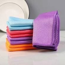 Fish Scale Microfiber Polishing Cleaning Cloth 5/10pcs Soft Microfiber Cleaning Towel Absorbable Glass Kitchen SP99 2024 - buy cheap