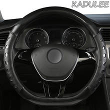 KADULEE Microfiber Leather Car Steering Wheel Cover For Isuzu D Max Trooper Rodeo Mux Ertiga APV Ignis Edition SX4 2024 - buy cheap