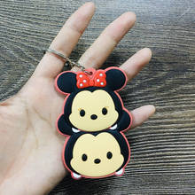 Disney Mickey Pooh Stitch Fashion Anime Toy Figures Keychain Cartoon Keyholder Birthday Unisex Gifts New 2024 - buy cheap