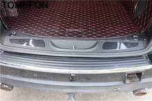 TOMEFON para Jeep Grand cheroki 2014 2015 ABS pintura de fibra de carbono rojo cubierta trasera del maletero del coche ajuste accesorios interiores estilo 2024 - compra barato