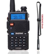BaoFeng-walkie-talkie portátil UV-5R, radio bidireccional de doble banda, Pofung, portátil, VHF/UHF, 136-174Mhz y 400-520Mhz, UV5R 2024 - compra barato