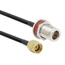 RP SMA-Cable macho de clavija a N Hembra LMR200 para enrutador 4G LTE, amplificador de entrada RTL SDR, receptor de ADS-B USB, radioaficionado 2024 - compra barato