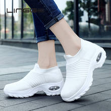 LINGGE Spring Autumn Women Sneakers Sock Shoes Casual Women Flats Slip On Platform Shoes Women Walking Shoes 35-42 2024 - buy cheap