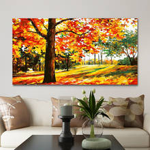 GATYZTORY 60x120cm Frame DIY Painting By Numbers Maple Landscape Paint On Canvas Large Size For Living Room Arts 2024 - buy cheap