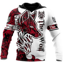 Tattoo Wolf 3D Printed Mens hoodies Harajuku Streetwear jacket Fashion Unisex hoodie Winter Casual Jacket Tracksuits camisetas 2024 - buy cheap