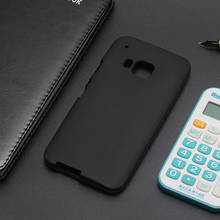 AMMYKI 5,0 'para HTC única HIMA caso caliente suave negro silicona helado sensación nueva tendencia teléfono cubierta 5,0 'para HTC One S9 2024 - compra barato