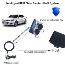 Sistema de alarme antifurto com trava rfid, ignição, antirroubo, entrada sem chave, imobilizador, cartão de identificação, 2 chave rfid, sem fio 2024 - compre barato