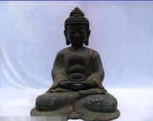 S06550 Тибетский буддизм 100% чистый Женский Шакьямуни, статуя Будды татхагата 2024 - купить недорого