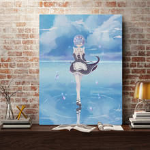 Rem Re Zero-póster de Anime, lienzo de decoración artística para pared, impresiones para el hogar, dormitorio, habitación de niña, pintura para regalo 2024 - compra barato