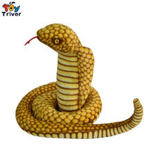 Muñeco de peluche de serpiente Cobra creativa para niños y adultos, juguete de Horror, regalo de cumpleaños, decoración del hogar 2024 - compra barato