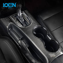 For Ford Mustang Carbon Fiber Control Gear Shift Panel Decorative Cover Auto Accessories Car Styling Sticker 2015 2016 2017 2024 - buy cheap