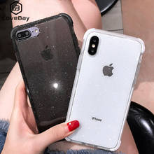 Чехол Lovebay для iPhone, однотонный блестящий чехол из мягкого ТПУ для iPhone 11pro Max 6 6s 7 8 Plus X XR XS Max 2024 - купить недорого