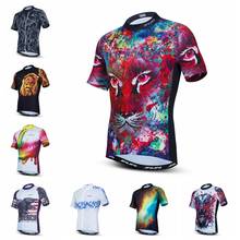 2021 pro equipe de ciclismo camisa dos homens manga curta bicicleta mtb motocross respirável camisa maillot hombre 2024 - compre barato